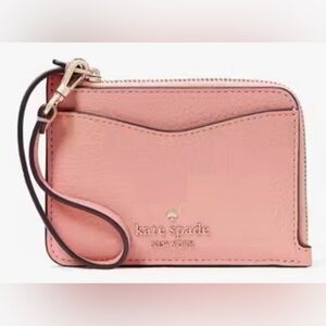 KATE SPADE Leila Peachy Rose Small Cardholder Wristlet WLR00398